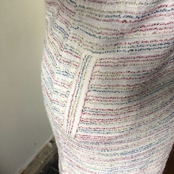 Ann Taylor Loft NWT striped bell sleeve S shift dress - Picture 3 of 5